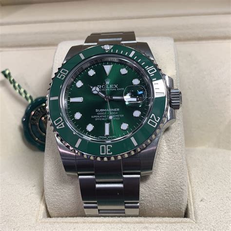 rolex green submariner price|rolex hulk price chart.